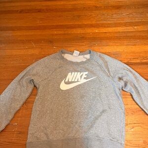 Gray Nike sweatshirt